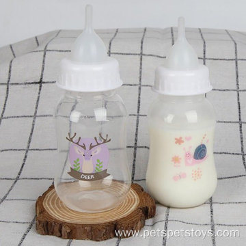 Pet Feeding Bottle Kit Feeder Milk Bottle Nipple